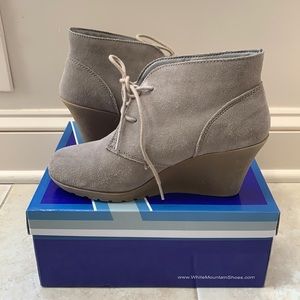 Beige/ Lttaupe/ Suede Heel booties